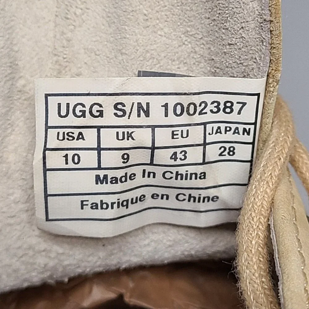 UGG Shoes Mens Size 10 Tan Klayton Lace Up Oxford Classic Preppy - Picture 11 of 13